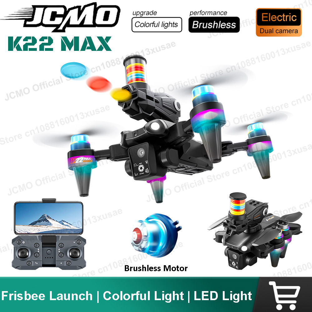 Drone Camera Hd - JCMO K22 MAX Frisbee-Launch-Drohne Professionelle HD-Doppelkamera